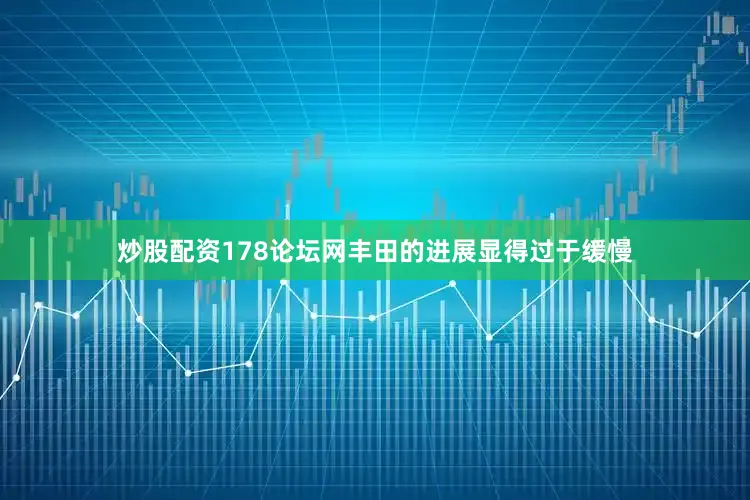 炒股配资178论坛网丰田的进展显得过于缓慢