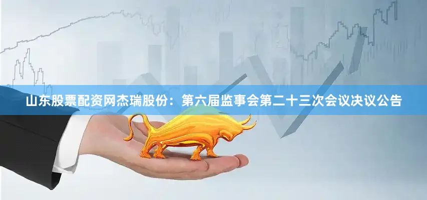 山东股票配资网杰瑞股份：第六届监事会第二十三次会议决议公告